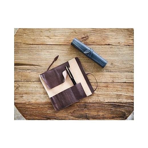 ふるさと納税 雑貨・日用品 奈良県 香芝市 こだわりの逸品「5本収納ロールペンケース/巻きペンケース」ブラウン 1965 こだわりの逸品「5本収納ロールペンケー…