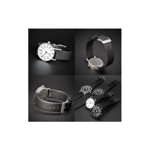ふるさと納税 小物 長野県 岡谷市  腕時計 クオーツ式 五十嵐　威暢　eki watch φ30mm ブラック／カーフ ブラック 腕時計 時計 ブランド SPQR スポール メン…の画像
