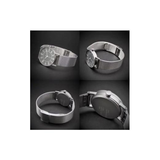 ふるさと納税 小物 長野県 岡谷市  腕時計 クオーツ式 五十嵐　威暢　eki watch φ30mm ブラック／カーフ ブラック 腕時計 時計 ブランド SPQR スポール メン…の画像