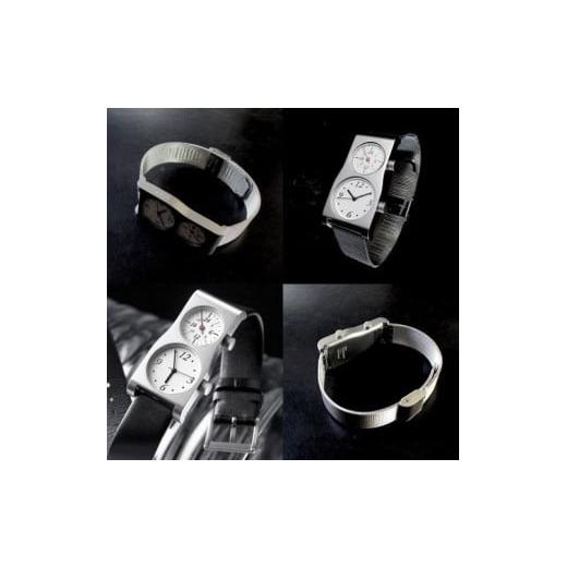 ふるさと納税 小物 長野県 岡谷市 腕時計 クオーツ式 五十嵐 威暢 DUAL TIME 12+24(テ゛ュアルタイム) バンド ステンレスメッシュ 腕時計 時計 ブランド …