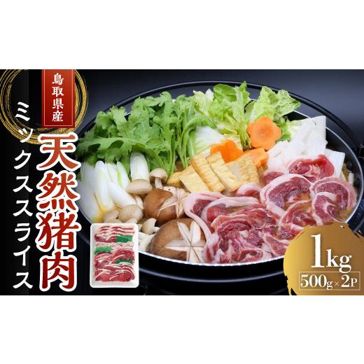 ふるさと納税 猪肉 鳥取県 倉吉市 鳥取県産天然猪肉ミックススライス1kg(500g×2) 猪スライス ジビエ 猪 猪肉 猪スライス ジビエ 猪 猪肉 猪スライスジビエ…