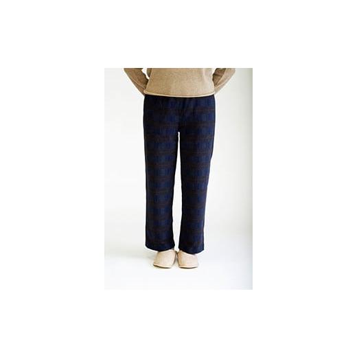 ふるさと納税 服 女 埼玉県 横瀬町 羊毛で暖かい「メリノン」リラックスパンツ(ネイビー・L) 洗濯機で丸洗い可 カラー:紺、サイズ:L(ウエスト67-84、ヒッ…