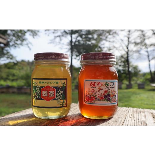 ふるさと納税 加工品等 はちみつ 岩手県 一関市  国産 はちみつ 岩手の純粋 蜂蜜 600g×2本セット（アカシア \u0026 秋百花）の画像