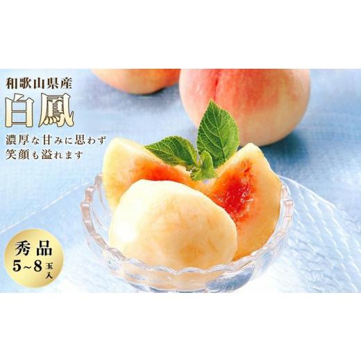 ふるさと納税 もも 和歌山県 九度山町 和歌山県産 白鳳 桃 5〜8玉入り 秀品 先行予約［2026年6月下旬以降発送］［MG6］の画像