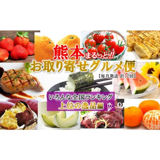 ふるさと納税 地域のお礼の品 熊本県 玉名市  定期便 12回 熊本お取り寄せグルメ便 | いちご 苺 不知火 トマトチーズ餃子 餃子 ミニトマト すいか スイカ メロ… |  | 01