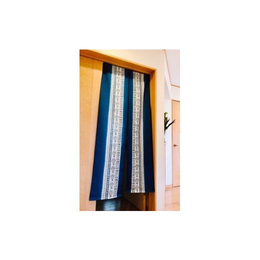 ふるさと納税 東京都 八王子市 職人の技が光る美しい暖簾（木版染め　更紗紋） 八王子市 東京都 職人の技が光る美しい暖簾（木版染め　更紗紋） ふるさと納税