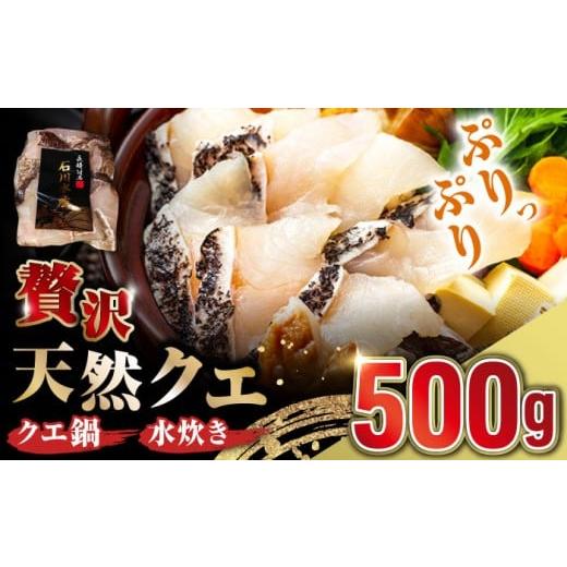 ふるさと納税 旬の鮮魚等 長崎県 対馬市 お歳暮対象 対馬産 天然 クエ 500g (切り身)[対馬市] 石川水産 鍋 水炊き 鮮度抜群 海鮮 WAB004 天然くえ 高級魚…