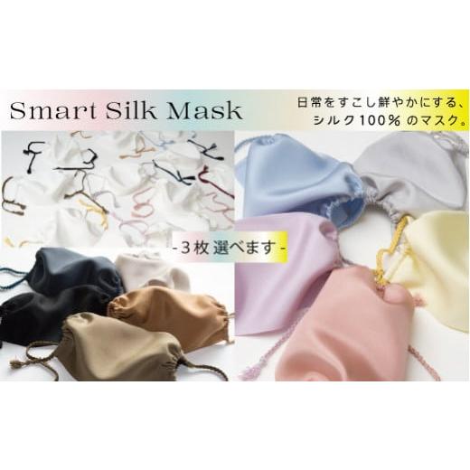 ふるさと納税 ファッション 新潟県 五泉市 マスク スマートシルクマスク シルク100% 色を選べる 3枚セット ( おとなサイズ ) | シルク シルクマスク おしゃれ…