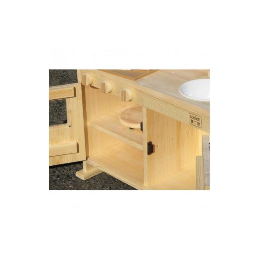 ふるさと納税 雑貨・日用品 玩具 大阪府 泉南市 手作り木製 ままごとキッチン・大きなレンジ付き DHK 素材色 007B-115_3