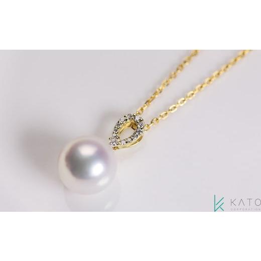 ふるさと納税 ネックレス 三重県 志摩市 大粒 10mmアップ あこや真珠ペンダント ( K18 ) / 伊勢志摩 伊勢 志摩 英虞湾 真珠 アコヤ真珠 本真珠 パール ネック…