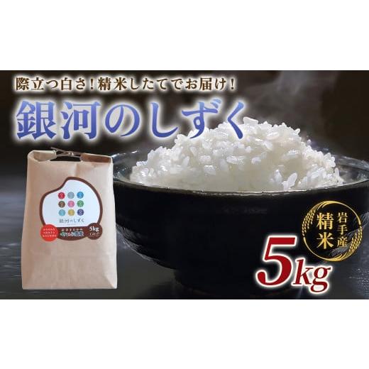 ふるさと納税 米 岩手県 北上市 令和7年産 新米 銀河のしずく 5kg 農薬節約栽培 せいぶ農産米 岩手 ブランド米 岩手県 北上市 D0550 国産 R7年 産 お米 こめ …