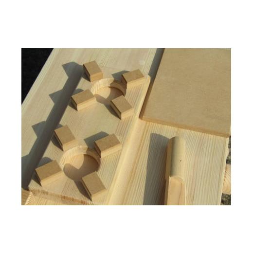 ふるさと納税 雑貨・日用品 玩具 大阪府 泉南市 手作り木製 棚付き ままごとキッチン・魚焼きグリル付き 素材色 GHK-R 007A-048の画像