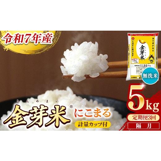 ふるさと納税 米 にこまる 島根県 安来市 BG無洗米・金芽米にこまる 5kg×3回 定期便 隔月 計量カップ付き 和7年産 2ヶ月に1回 6ヶ月 計15kg 東洋ライス 健康 …