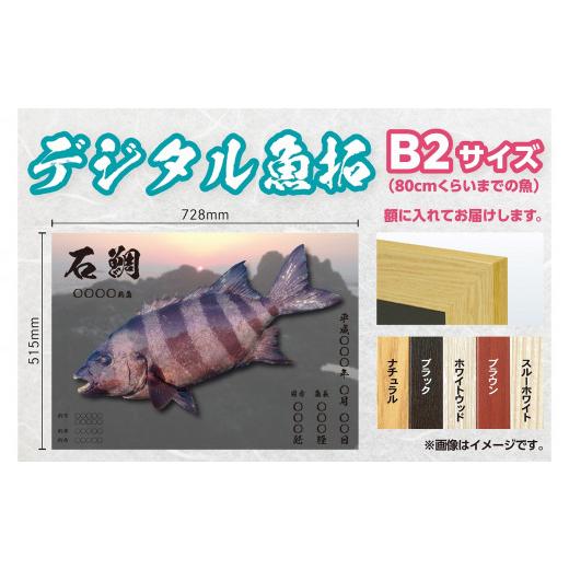 ふるさと納税 イベントやチケット等 福岡県 行橋市 CM-024 B2・デジタル魚拓ギフトカード メモリアルフィッシュを釣れたてのままに。の画像
