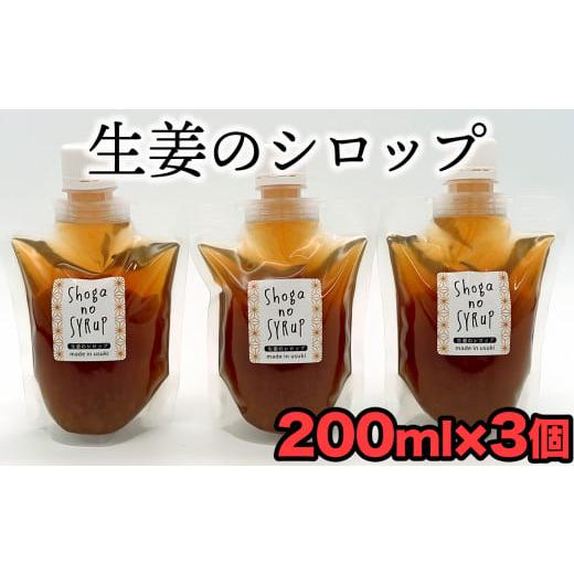 ふるさと納税 大分県 臼杵市 料理の調味料としても使える生姜シロップ(計600g)