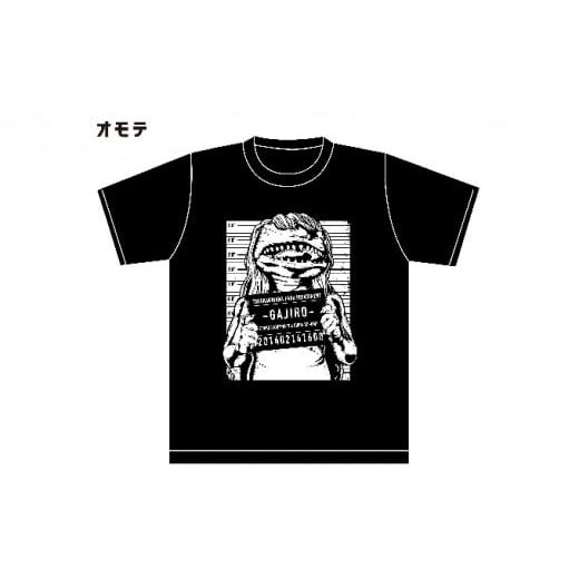 ふるさと納税 服 子ども 兵庫県 福崎町 アメコミ風ガジロウTシャツ白 M M