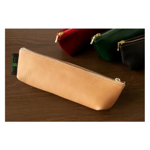 ふるさと納税 民芸品・工芸品 千葉県 柏市 柏レザーペンケースM レッド [ 革製品 日本製 本革 豚革 筆箱 おしゃれ 文房具 小物 シンプル レディース メンズ…