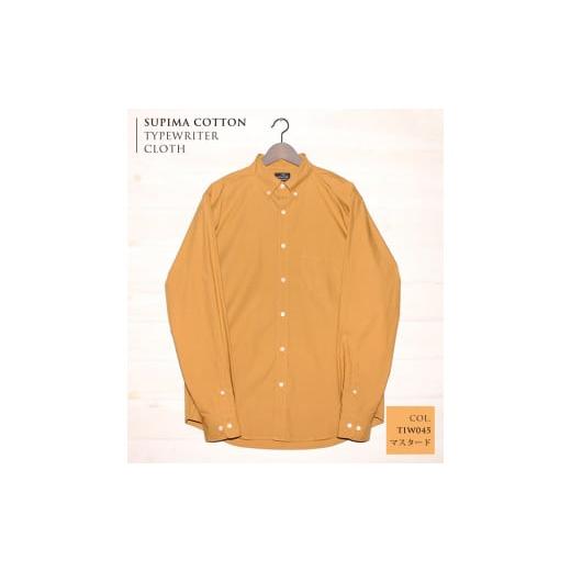 ふるさと納税 服 男 兵庫県 西脇市 36-2 播州織メンズタイプライターシャツ「THE INDUSTRY WORKS」(1着) TIW_045(マスタード) LLサイズ LLサイズ