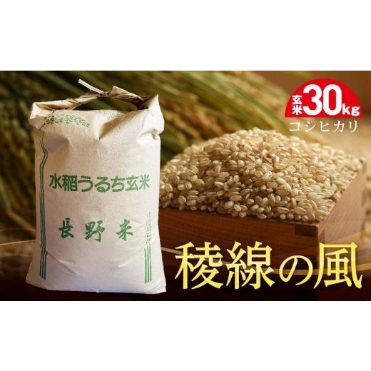 ふるさと納税 玄米 長野県 大町市 信濃大町産 稜線の風(コシヒカリ) 玄米30kg|米 国産米 長野県産 人気 おすすめ お米 ごはん 和食 健康 送料無料 長野県 …