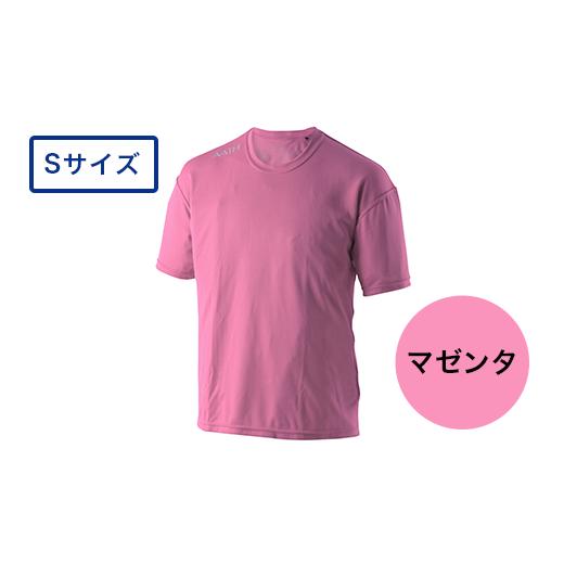 ふるさと納税 服 新潟県 長岡市 I4-04N カラー:マゼンタ サイズ:S リカバリーウェア A.A.TH/ ハーフTシャツ(品番:AAJ99301) カラー:マゼンタ サイズ:S