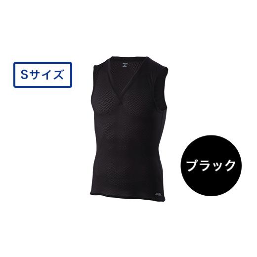 ふるさと納税 服 新潟県 長岡市 I4-08A カラー:ブラック サイズ:S リカバリーウェア A.A.TH/ ノースリーブアンダー(品番:AAJ90810) カラー:ブラック サ…