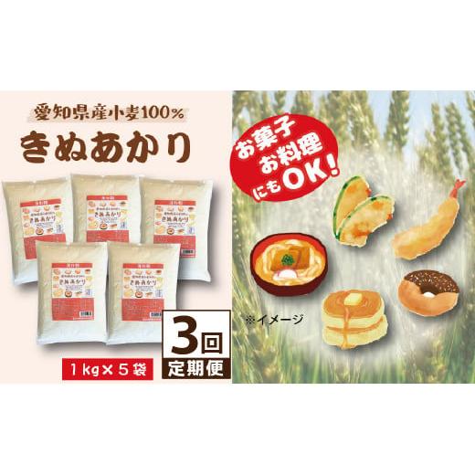 ふるさと納税 愛知県 碧南市 【小麦粉】愛知県産 きぬあかり 国産 薄力粉 1kg×5袋(計5kg)  定期便3回　H008-238｜furusatochoice｜02