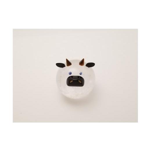 ふるさと納税 雑貨・日用品 山梨県 甲府市 甲州水晶貴石細工 / 天然水晶 干支 丑 丑