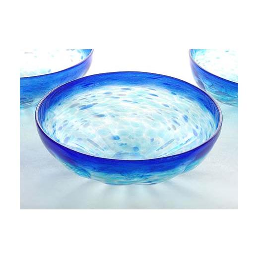 陶磁器・漆器・ガラス 山口県 山陽小野田市  ガラス作家 池本美和 ボウル「Ringing Blue」 吹きガラス 硝子 ガラス ボウル 池本美和 贈り物 【焼く】 ギフ…