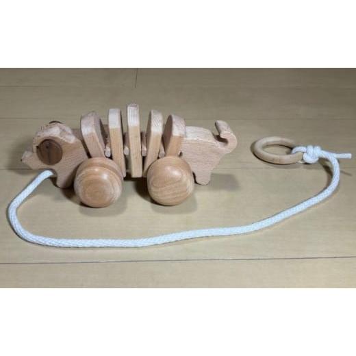 ふるさと納税 雑貨・日用品 玩具 愛知県 日進市 手作り木のおもちゃ お散歩ワンちゃん No.5229-0356の画像