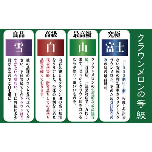 ふるさと納税 メロン メロン青肉 静岡県 浜松市 クラウンメロン 極み×1玉 桐箱 ６ヶ月定期便 配送不可：離島 果物類 メロン青肉 No.5786-3850の画像