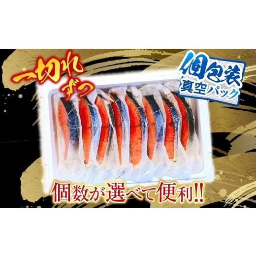 ふるさと納税 魚貝類 サーモン 北海道 根室市 B-09023 塩キングサーモン切り身1切(約100g)×13P_3