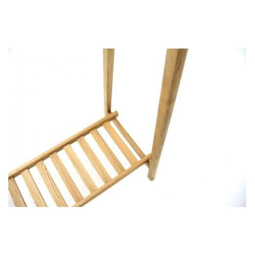 ふるさと納税 家具 収納家具 岐阜県 高山市 Å（オー）ハンガー OAKハンガーラック 飛騨の家具 飛騨家具 木馬舎 AY058の画像