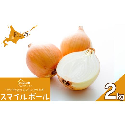 ふるさと納税 野菜類 玉ねぎ 北海道 栗山町 生でそのままおいしいタマネギ「スマイルボール」2kg C055の画像