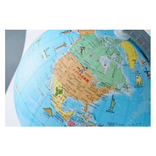 ふるさと納税 文房具・玩具 埼玉県 草加市 SHOWAGLOBES絵入り地球儀21cm〜地球儀のあるべき姿を求めて〜（日本地図付） | 埼玉県 草加市 手貼り製法 Madein草…_5