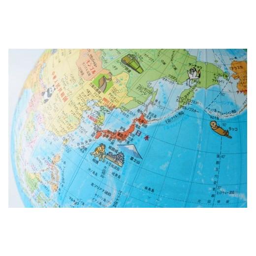ふるさと納税 文房具・玩具 埼玉県 草加市 SHOWAGLOBES絵入り地球儀21cm〜地球儀のあるべき姿を求めて〜（日本地図付） | 埼玉県 草加市 手貼り製法 Madein草…_6
