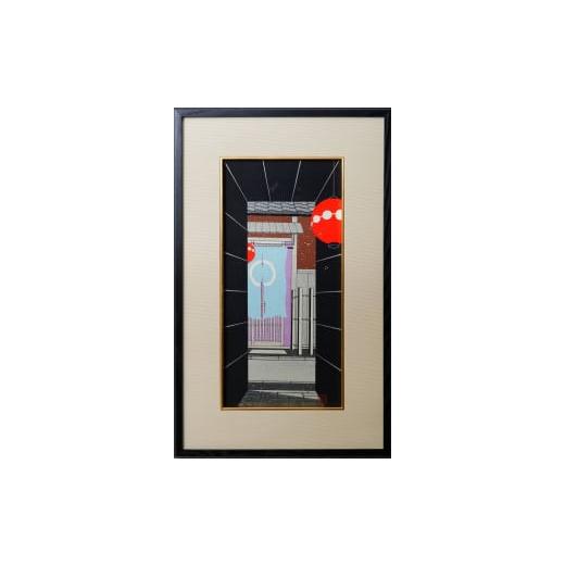 ふるさと納税 伝統技術 京都府 京都市 芸艸堂 加藤晃秀 木版画「雪路地」(額付) 加藤晃秀 木版画「雪路地」(額付)