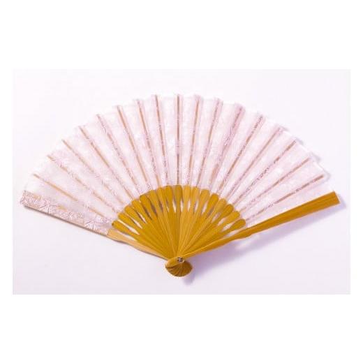 ふるさと納税 小物 京都府 京都市 伊と幸 [白生地の老舗が贈る]透扇子(撫子・薄桜色) 手染め[透扇子] 撫子・薄桜色