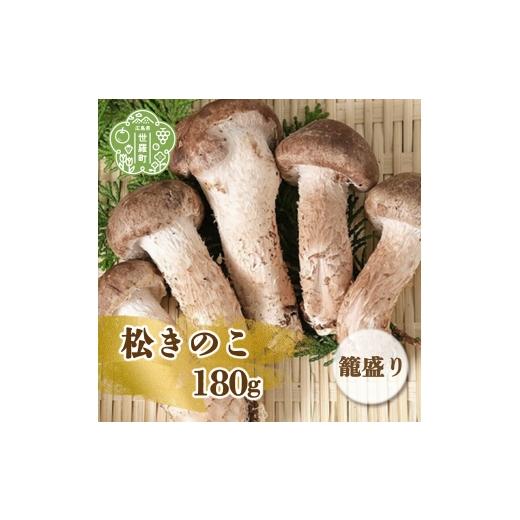 ふるさと納税 野菜類 きのこ 広島県 世羅町 松きのこ籠盛り 180g 松茸そっくりの姿にほのかな香りとシャキシャキ食感 世羅 A003-01