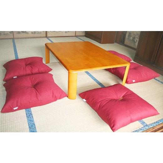 ふるさと納税 雑貨・日用品 愛知県 蒲郡市 G0272 5枚組座布団 和かすり:配送情報備考 エンジ エンジ