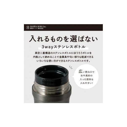 ふるさと納税 食器・グラス タンブラー 大阪府 泉南市 ovject 3way ボトル ブラック 027C-020の画像
