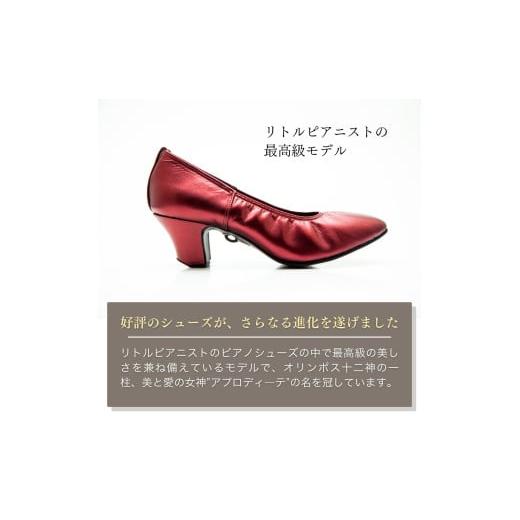 ふるさと納税 ファッション 靴 茨城県 龍ケ崎市  22.5cm ヒール高5cm 3WAYシリーズ最高峰ピアノシューズ アプロディーテ(ワイン) | 靴 くつ シューズ レディー…の画像