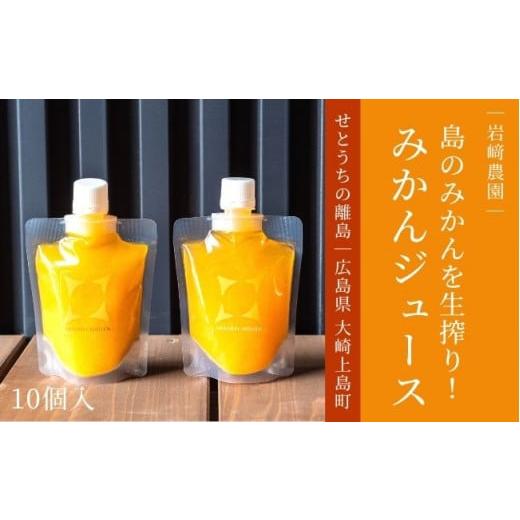 ふるさと納税 果汁飲料 みかん 広島県 大崎上島町 大崎上島産 果汁100% 手搾りみかんジュース まる搾り 10個セット 瀬戸内 離島 国産 みかん 手搾り 果汁100%…