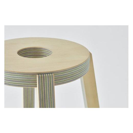 ふるさと納税 木工品・竹工品 北海道 東川町 スツール「PW stool」 カラー:bluegreen カラー:bluegreen