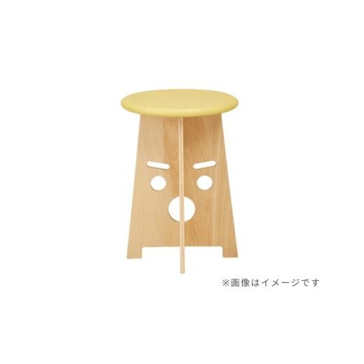 ふるさと納税 木工品・竹工品 北海道 東川町 ふぇいすKid's[Face Kid's Stool] 表情:おーちゃん カラー:イエロー 表情:おーちゃん カラー:…