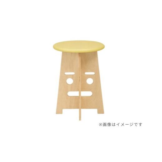 ふるさと納税 木工品・竹工品 北海道 東川町 ふぇいすKid's[Face Kid's Stool] 表情:いーちゃん カラー:イエロー 表情:いーちゃん カラー:…
