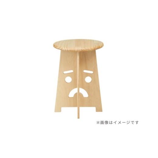 ふるさと納税 木工品・竹工品 北海道 東川町 ふぇいすKid's[Face Kid's Stool] 表情:えーちゃん カラー:クリア 表情:えーちゃん カラー:ク…