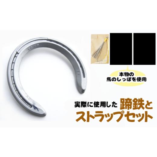 ふるさと納税 ファッション 岩手県 滝沢市 蹄鉄 ( アルミ製 シルバー )&amp; 馬のしっぽの毛 ストラップ ( 芦毛 ) 馬っこパーク・いわて / てい鉄 さび止…