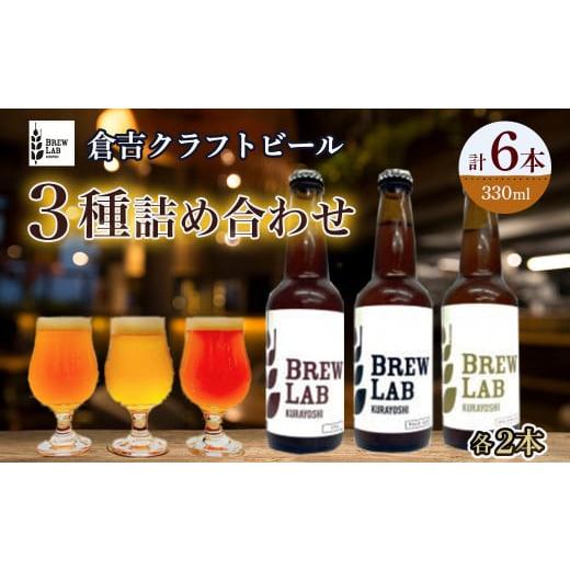 ふるさと納税 鳥取県 倉吉市 BREW LAB クラフトビール 3種詰め合わせ(6本) ビール クラフトビール 地ビール ipa ペールエール ゴールデンエール…