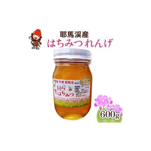 ふるさと納税 加工品等 はちみつ 大分県 中津市 中津・耶馬渓のはちみつ れんげ 600g × 1瓶 時田養蜂場 | 国産 蜂蜜 はちみつ ハチミツ レンゲ 蓮華 瓶 大分…_1