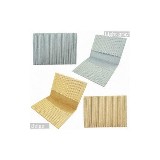 ふるさと納税 雑貨・日用品 新潟県 五泉市 名刺入れ TSUNAGU ( ライトグレー ) 2ポケット コード刺繍 日本製 | カードケース メンズ レディース おしゃれ シン…